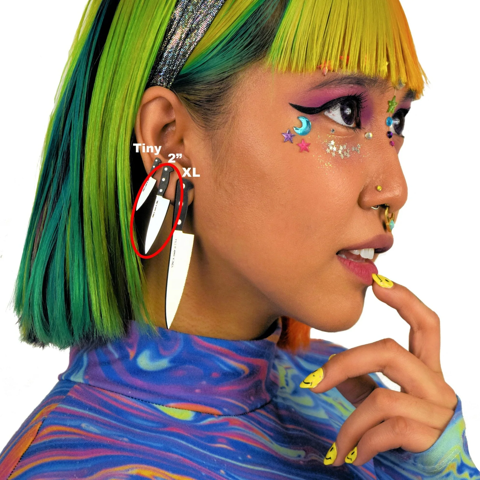 Chef's Knife Earrings 2” - Image 4