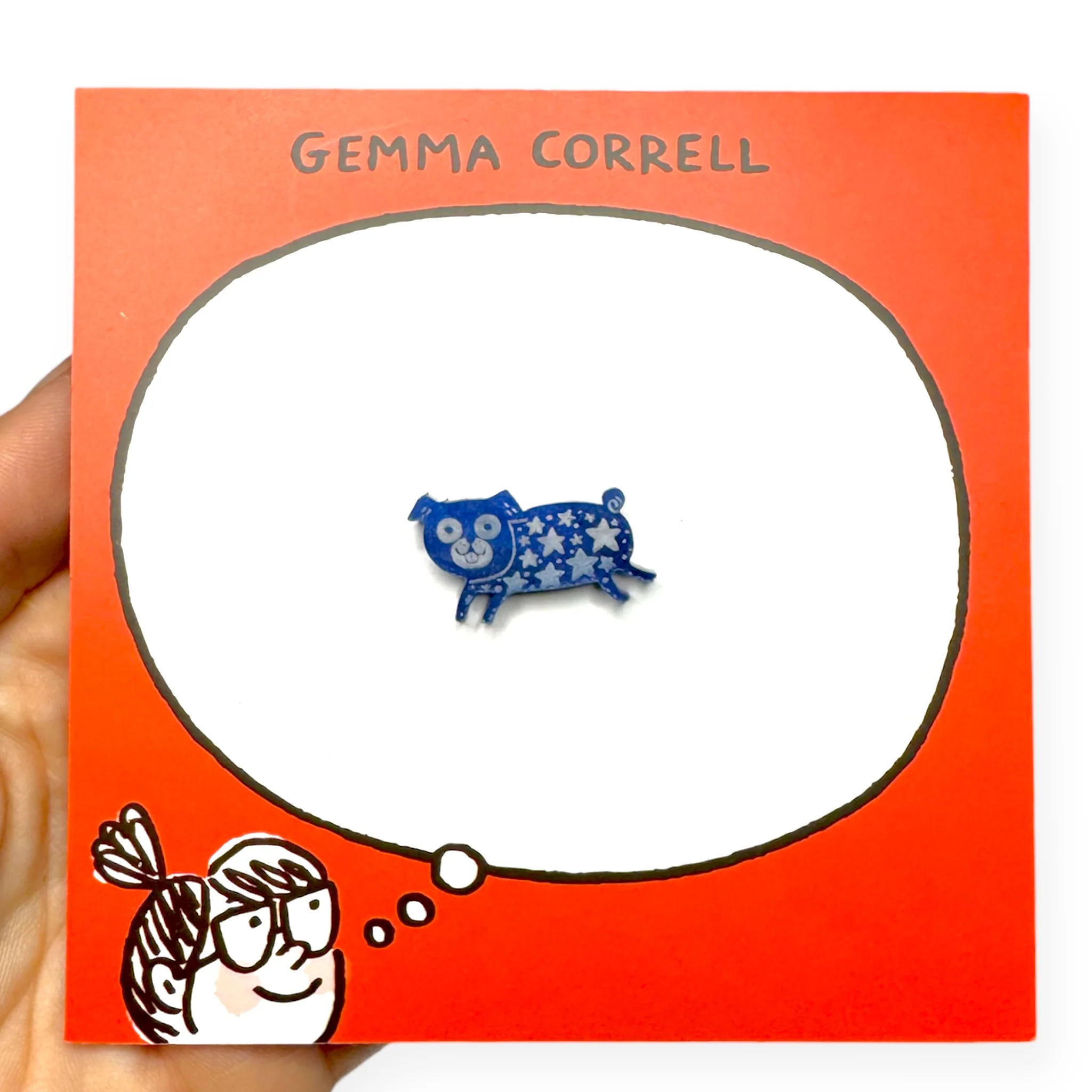Gemma Correll Pug Creature of the Night Pin - Image 4