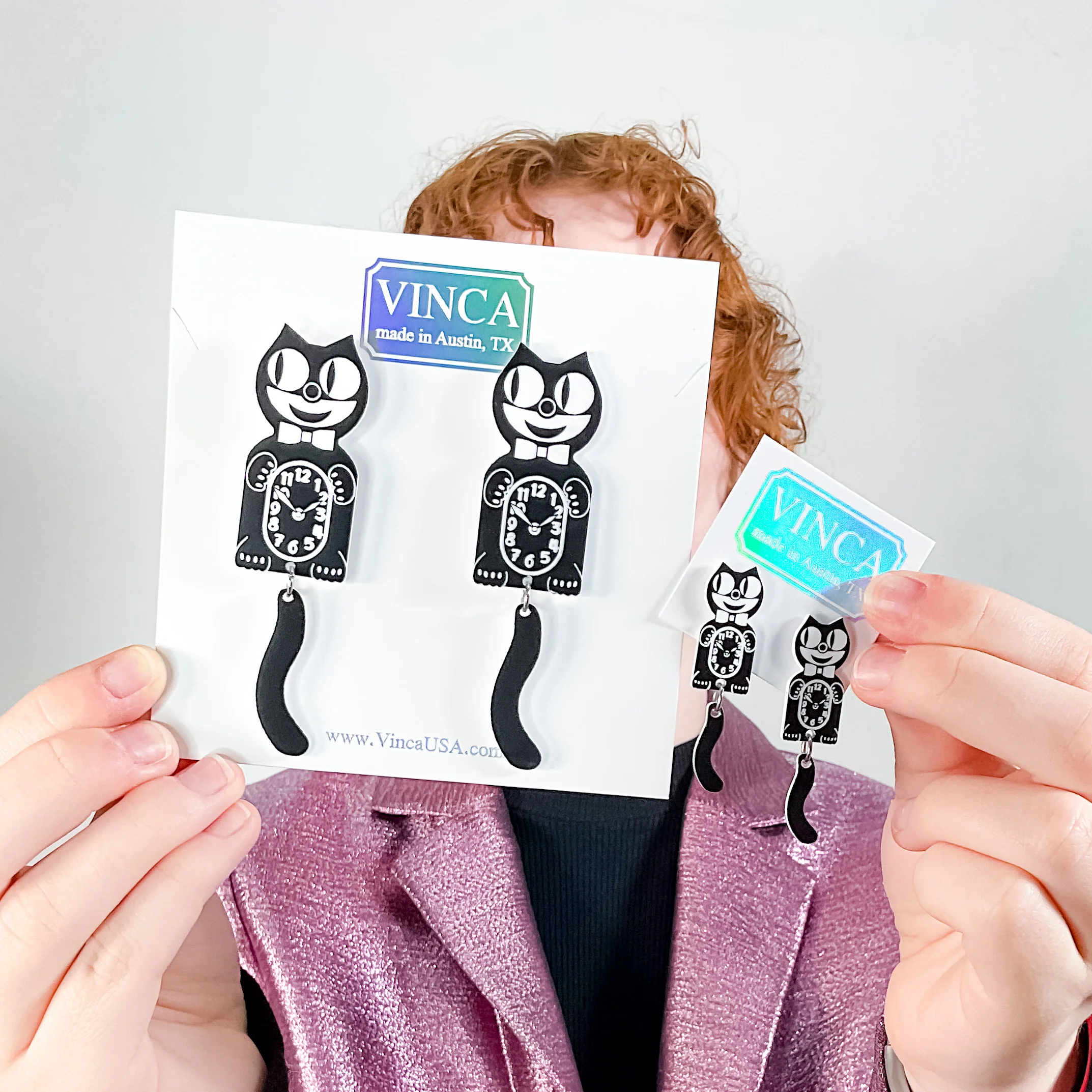 Kitten CLAW-K Officially licensed Kit-Cat Klock® earrings - Image 4